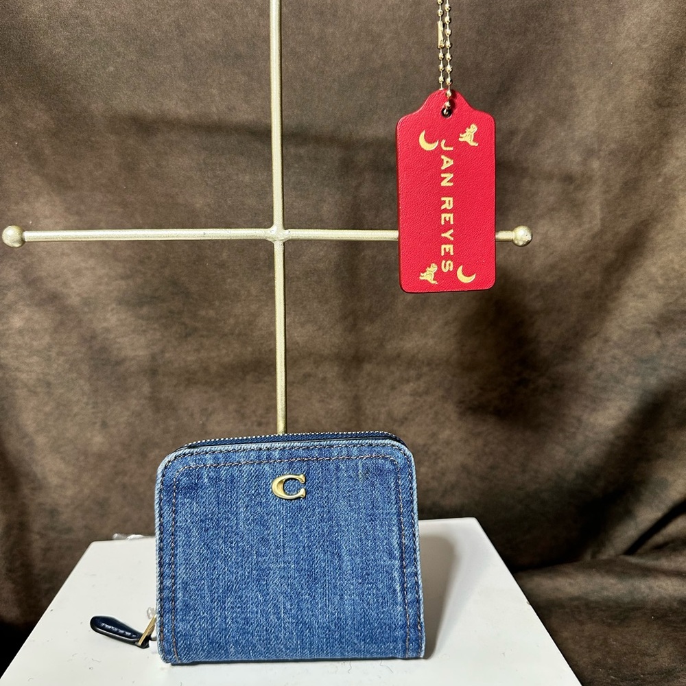 Coach Essential Denim Bifold Wallet - Picture 2 of 6